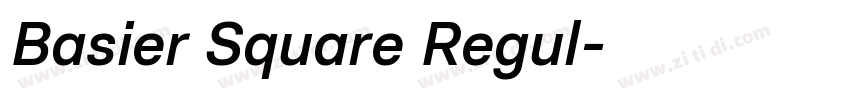 Basier Square Regul字体转换